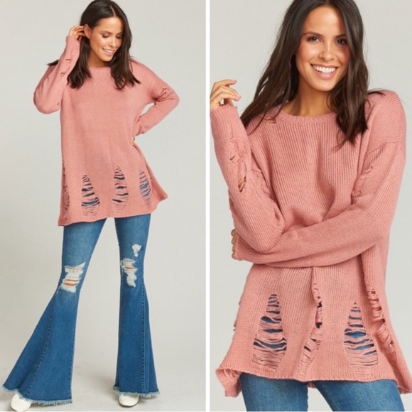 Show Me Your MuMu Sweaters - Show Me Your Mumu Tamaya Distressed Sweater